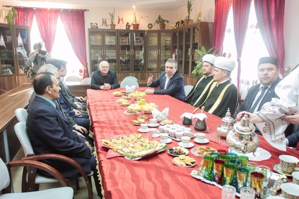 Delegation of the Muslim Board of Russia at Kazan University