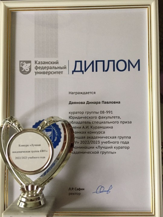 Конкурсная программа по номинации 'Лучший куратор академической группы КФУ' 2022/2023 учебного года Конкурсная программа по номинации 'Лучший куратор академической группы КФУ' 2022/2023 учебного года