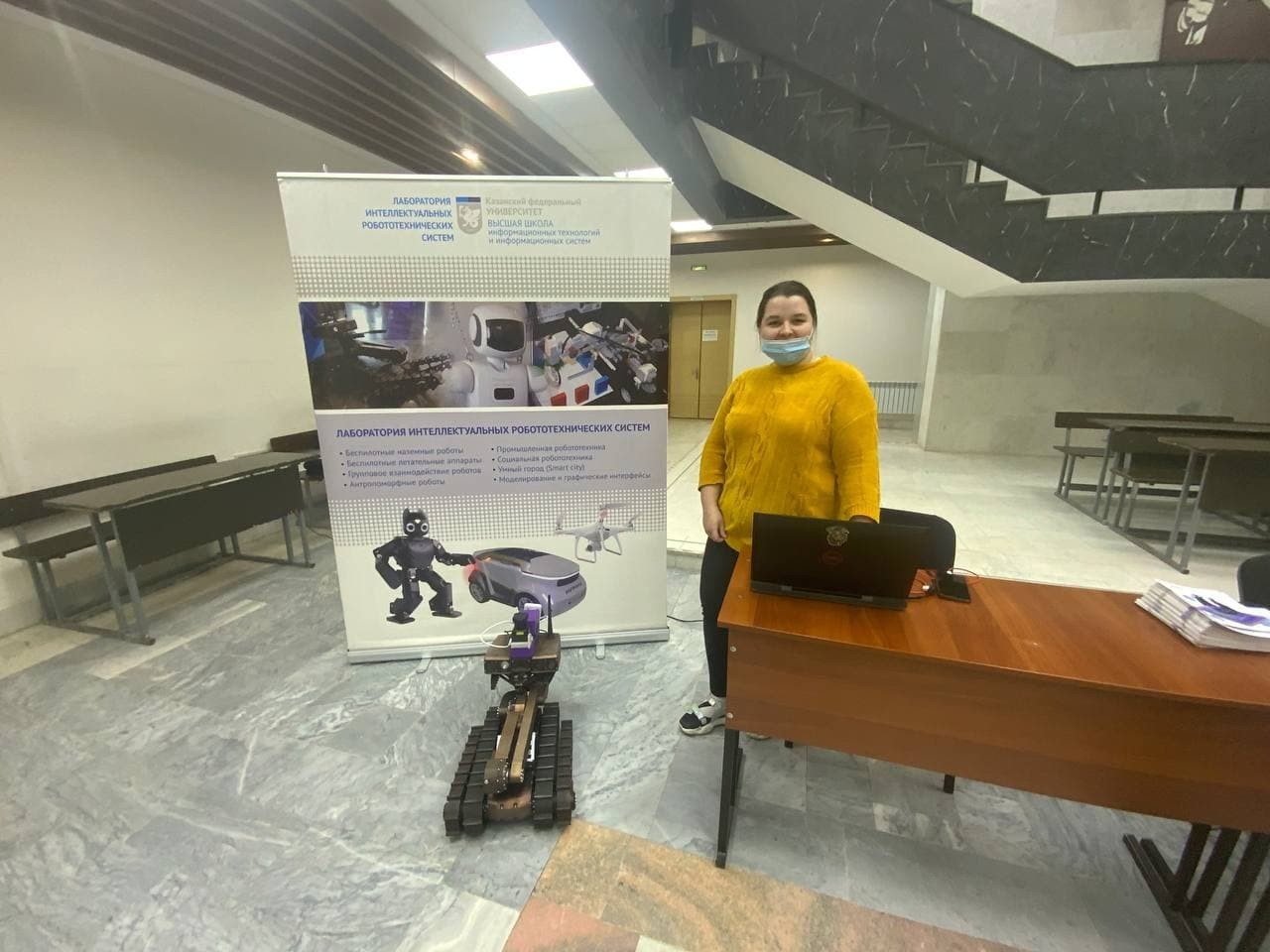 Laboratory of intelligent robotic systems participated in the exhibition dedicated to the VI All-Russian Scientific Conference of Students named after N. Lobachevsky