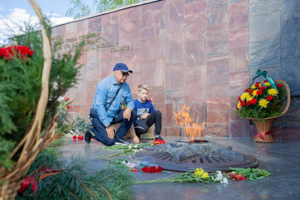 Elabuga Institute KFU participated in the city celebration of Victory Day