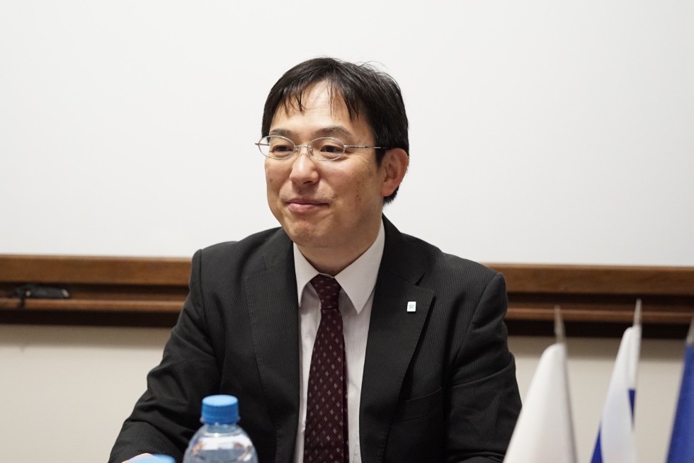 Kindai University representatives arrived to discuss future student exchange Kindai University representatives arrived to discuss future student exchange