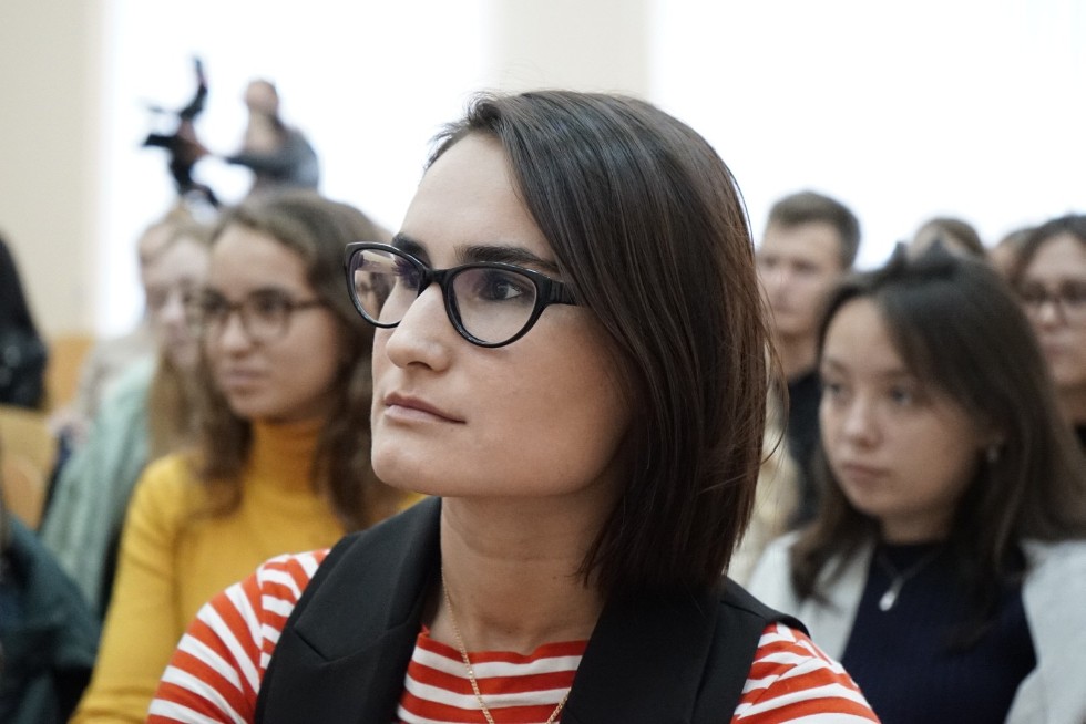 Minister of Ecology and Natural Resources of Tatarstan Alexander Shadrikov met with students Minister of Ecology and Natural Resources of Tatarstan Alexander Shadrikov met with students