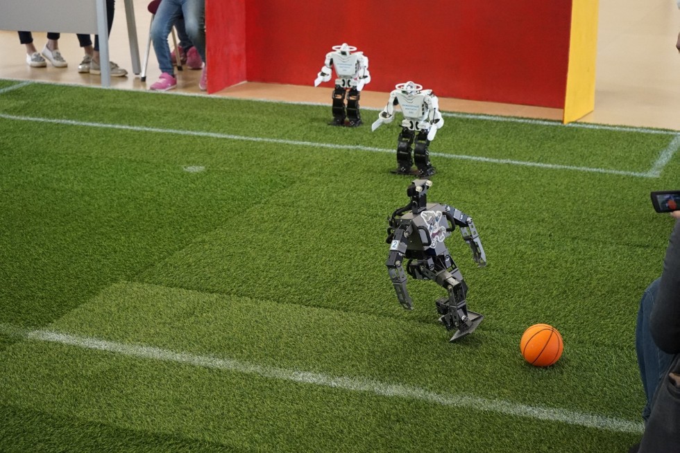 Robot football match held between two Kazan University teams to celebrate FIFA World Cup