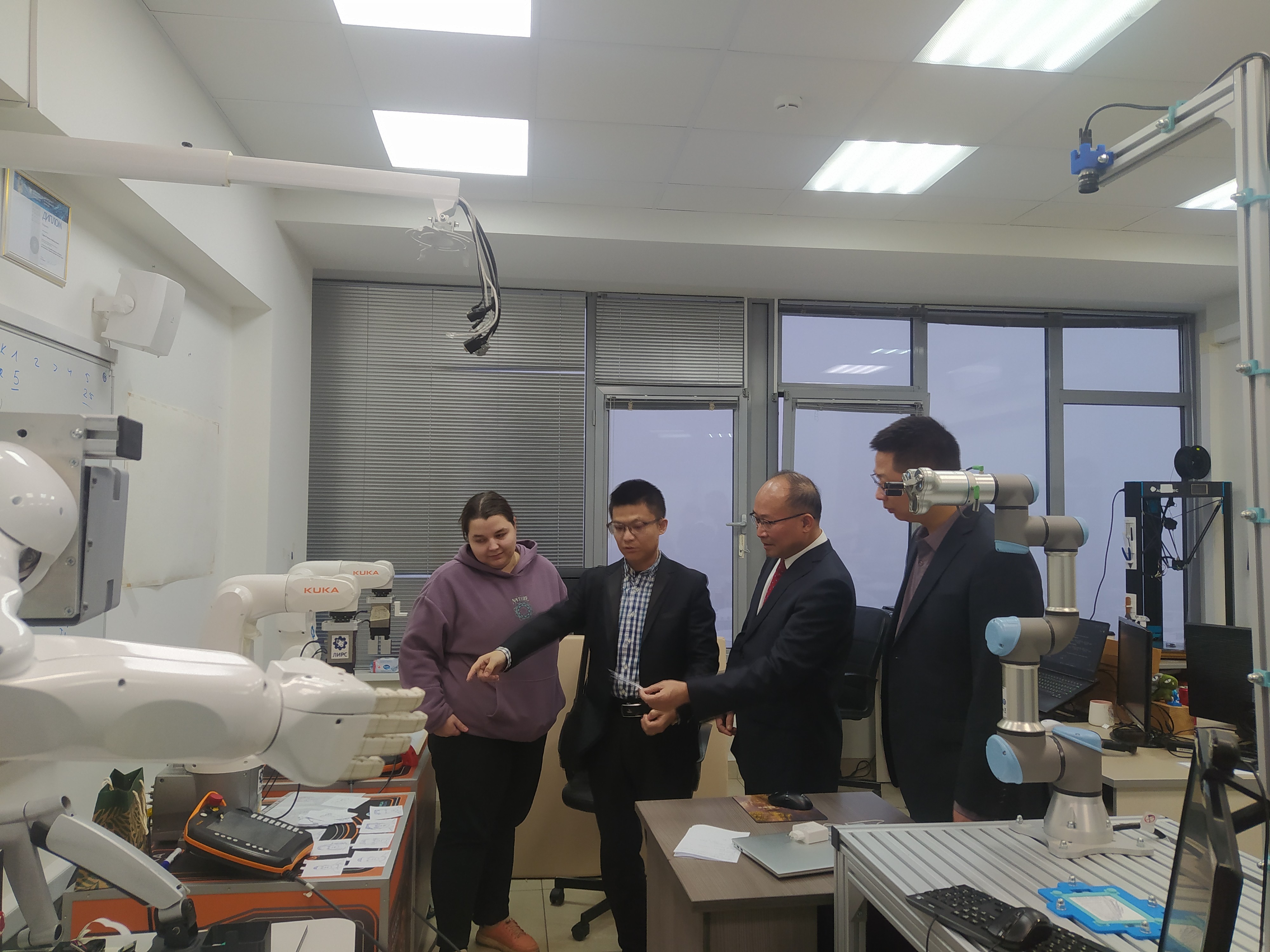 Chinese delegation visited Laboratory of Intelligent Robotic Systems ,LIRS, ITIS, robotics