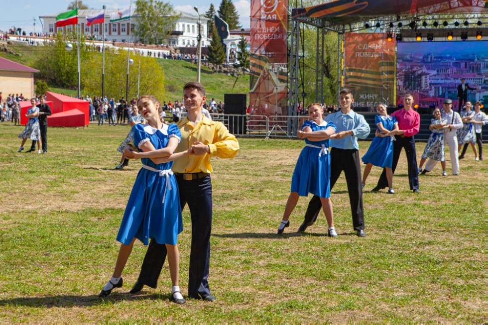 Elabuga Institute KFU participated in the city celebration of Victory Day