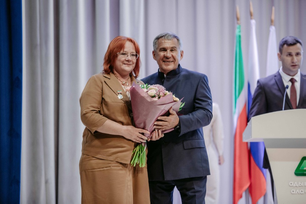 Rector Ilshat Gafurov contributed to the August Teachers' Conference in Yelabuga ,EI, President of Tatarstan, Prime Minister of Tatarstan, State Counsellor of Tatarstan