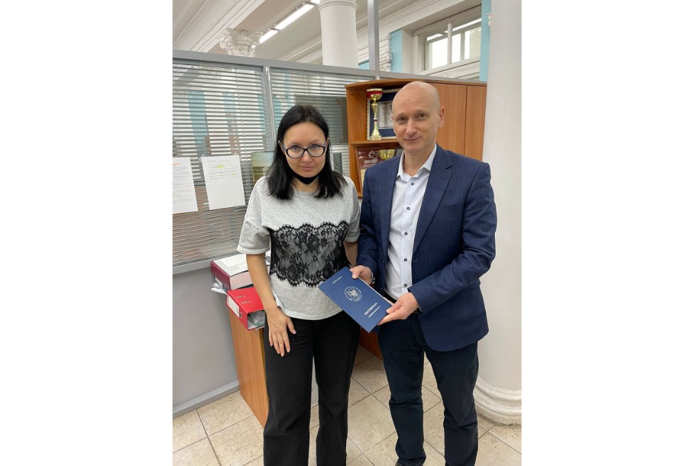 Сотрудник АО 'ОДК СТАР' успешно повысил квалификацию в Центре довузовской подготовки, повышения квалификации и маркетинга Химического института им. А.М. Бутлерова КФУ Сотрудник АО 'ОДК СТАР' успешно повысил квалификацию в Центре довузовской подготовки, повышения квалификации и маркетинга Химического института им. А.М. Бутлерова КФУ