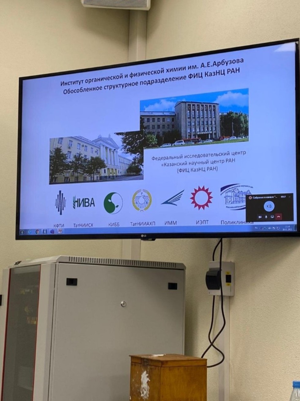 В ИУЭФ прошел теоретический семинар с руководителем Института органической и физической химии имени А. Е. Арбузова В ИУЭФ прошел теоретический семинар с руководителем Института органической и физической химии имени А. Е. Арбузова