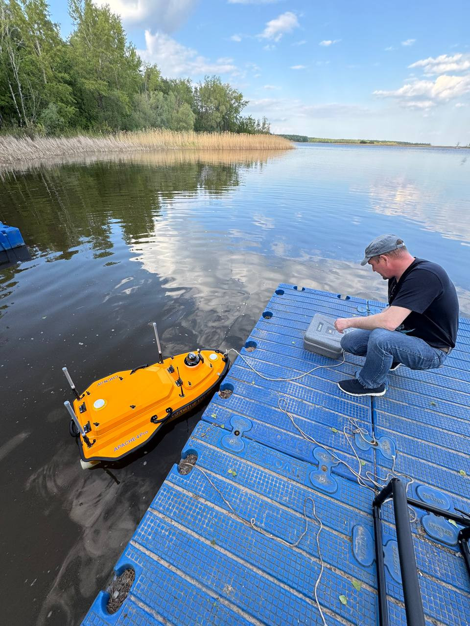 Проведены работы на водном участке полигона Карбон-Поволжье Проведены работы на водном участке полигона Карбон-Поволжье
