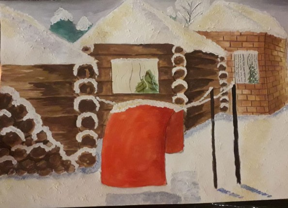 Чупряков-Тимофей-12лет Итоги конкурса новогоднего рисунка 'Зимняя сказка'