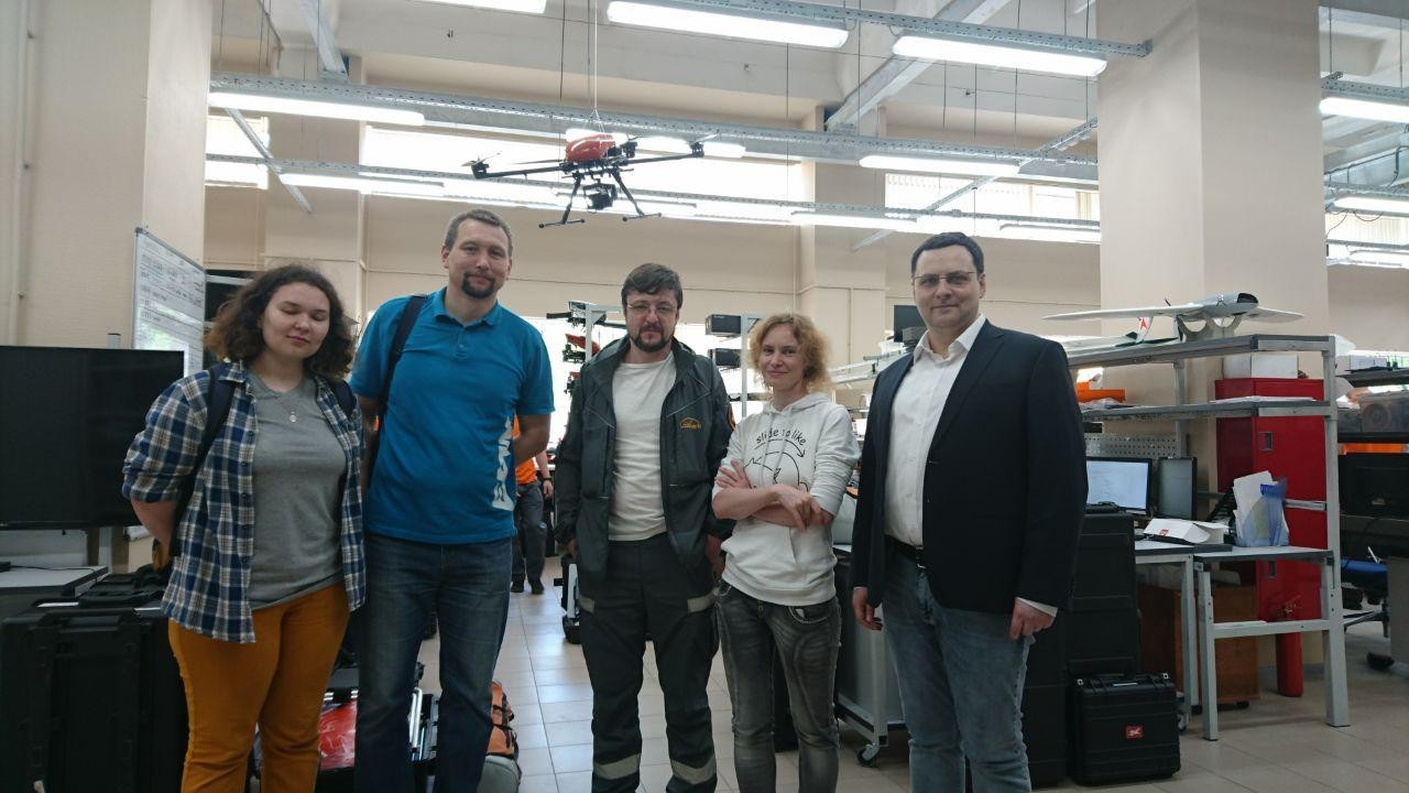 A head of Laboratory of Intelligent Robotic Systems Evgeny Magid visited a group of companies Geoscan.