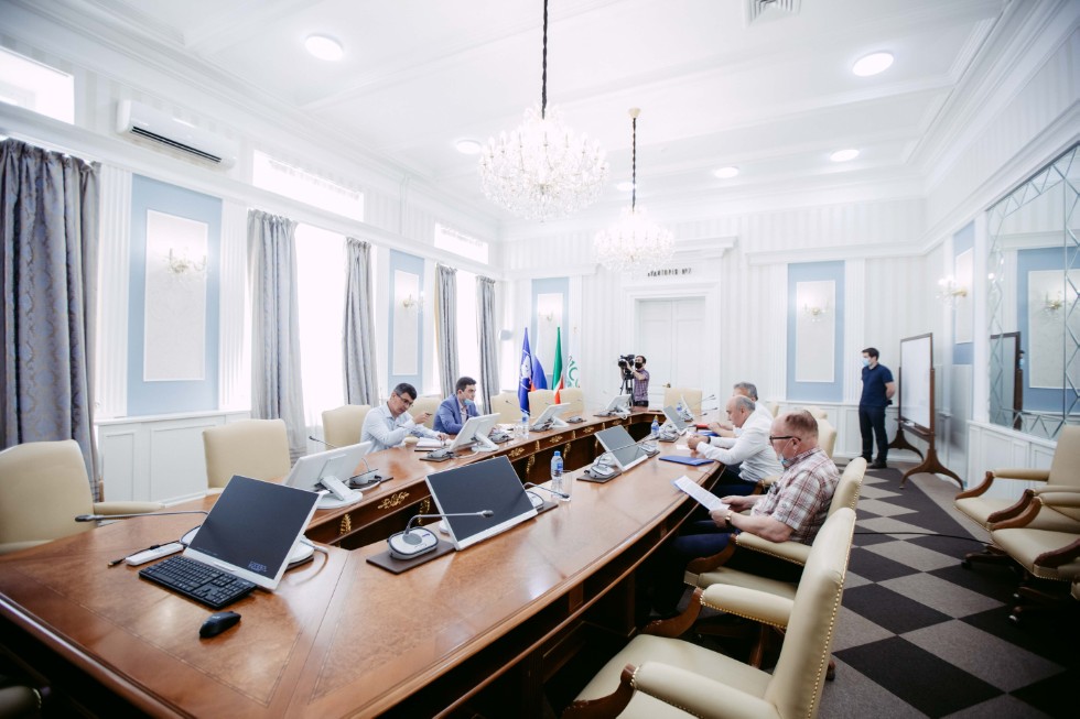 Rector Ilshat Gafurov negotiated with Rector of Bolgar Islamic Academy Daniyar Abdrakhmanov Rector Ilshat Gafurov negotiated with Rector of Bolgar Islamic Academy Daniyar Abdrakhmanov