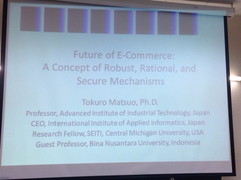 В Институте управления, экономики и финансов состоялась открытая лекция профессора Токуро Матцуо для магистрантов. В Институте управления, экономики и финансов состоялась открытая лекция профессора Токуро Матцуо для магистрантов.