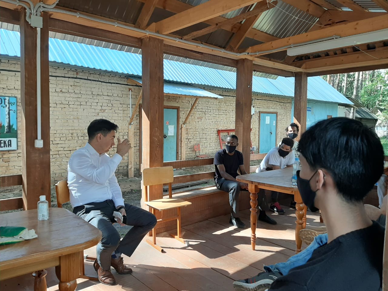 International students continue their work and study shift at Yalchik Camp