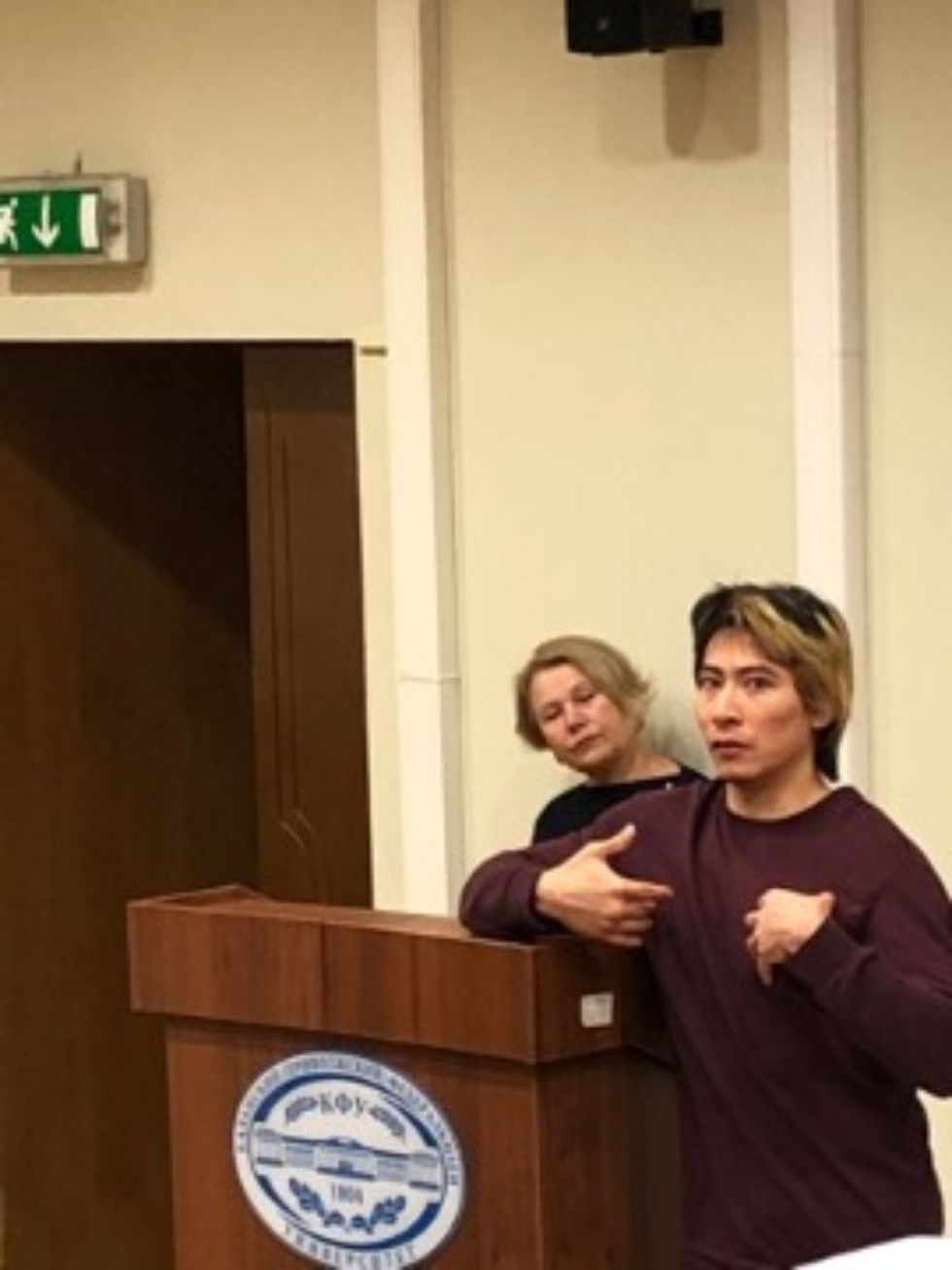 Ведущие актеры Казанского ТЮЗа на закрытии XVII Всероссийской научно-практической конференции 'Литературоведение и эстетика в XXI веке ('Татьянин день')' Ведущие актеры Казанского ТЮЗа на закрытии XVII Всероссийской научно-практической конференции 'Литературоведение и эстетика в XXI веке ('Татьянин день')'