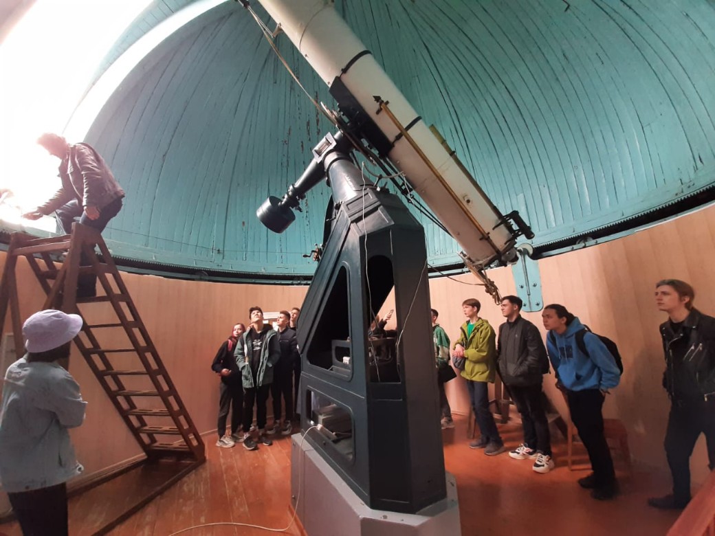 15 мая студенты из Томского Государственного Университета посетили Обсерваторию Института физики! ,КФУ, Институт физики, сотрудничество