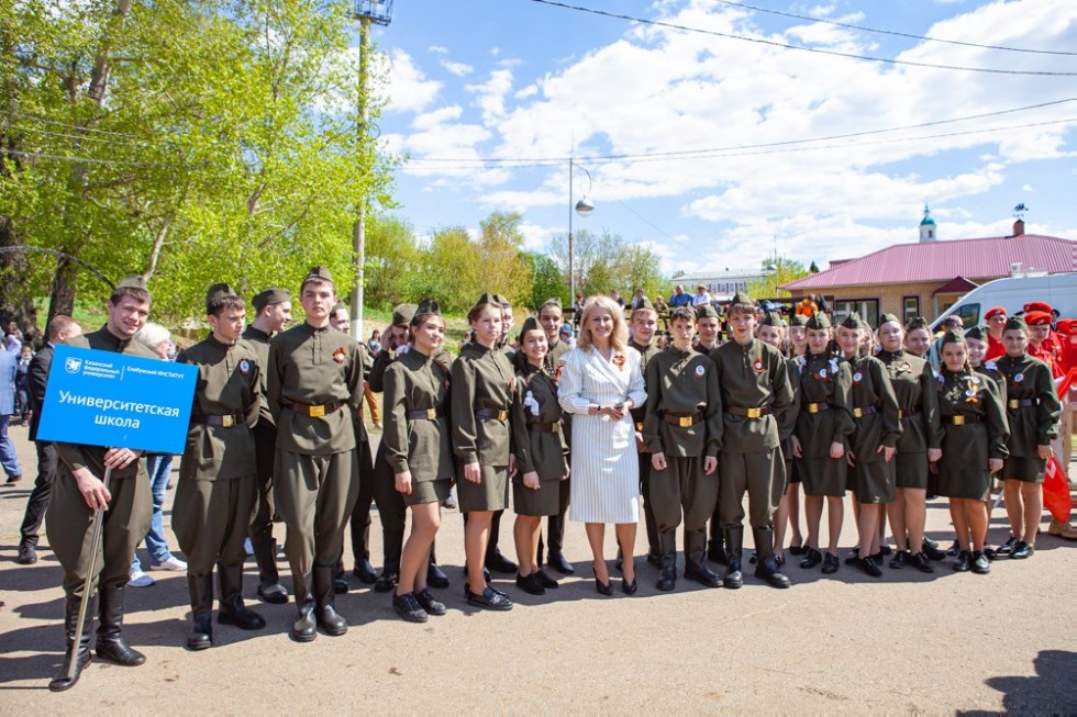 Elabuga Institute KFU participated in the city celebration of Victory Day ,Yelabuga Institute