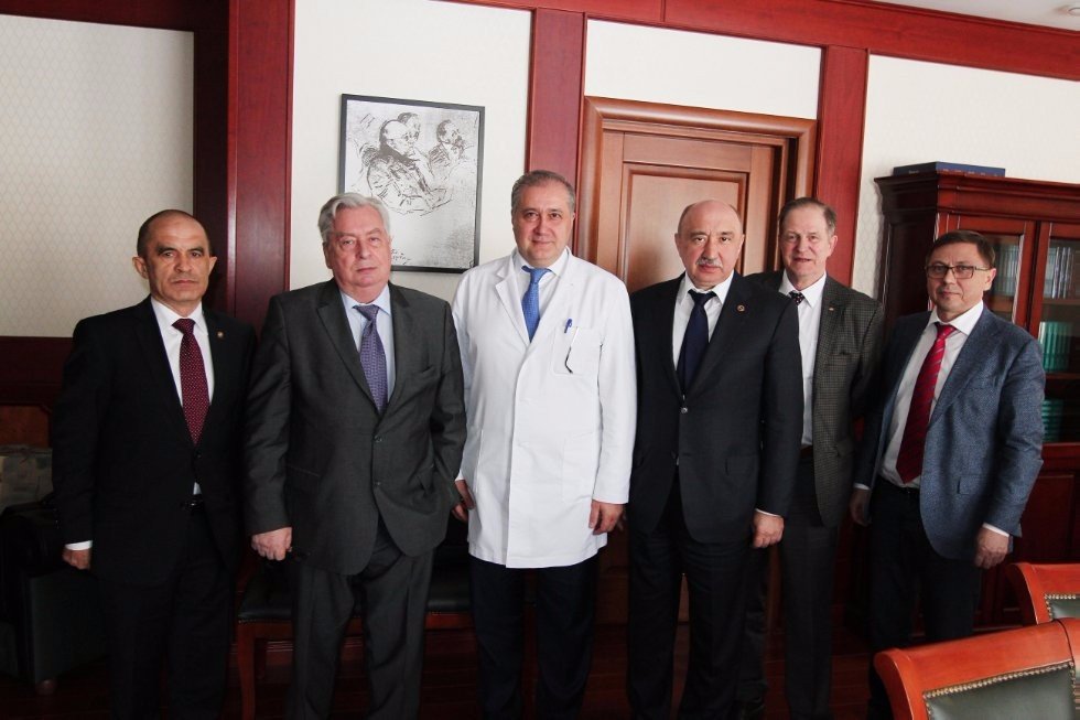 President of Tatarstan Rustam Minnikhanov and Rector Ilshat Gafurov at Moscow State University