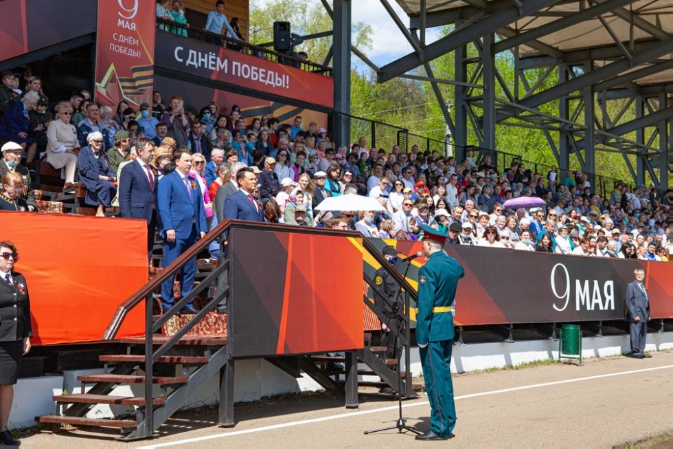 Elabuga Institute KFU participated in the city celebration of Victory Day