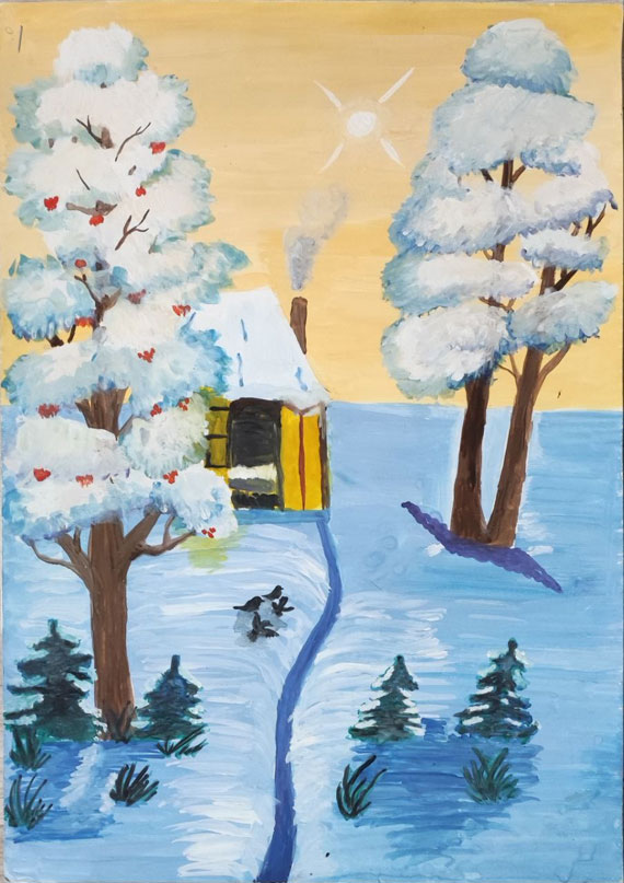 Гафаров-Камиль-15л Итоги конкурса новогоднего рисунка 'Зимняя сказка'