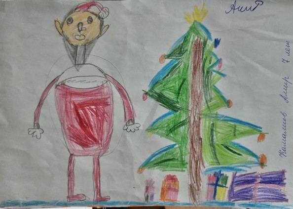 Камалиев-Амир-7л Итоги конкурса новогоднего рисунка 'Зимняя сказка'