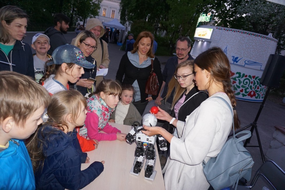 The Laboratory of Intelligent Robotic Systems held an exhibition of anthropomorphic robots at the educational event  ,LIRS, ITIS, robotics
