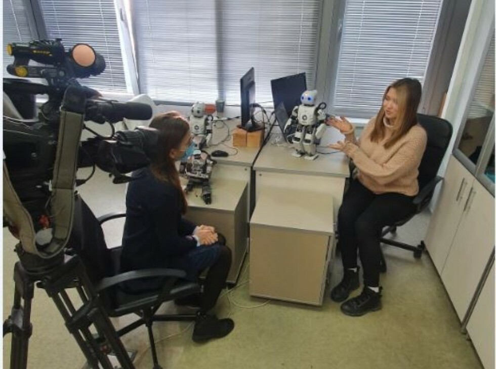 A report about the Laboratory intelligent robotic systems in the news of the TV channel Russia 1 Tatarstan ,LIRS, ITIS, robotics, master's program, robots