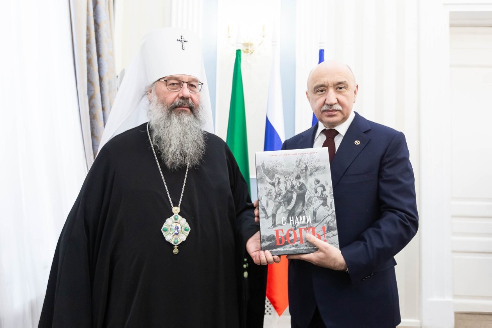 Rector met with Archbishop (Metropolitan) of Kazan and Tatarstan Kirill ,Archbishop of Kazan and Tatarstan