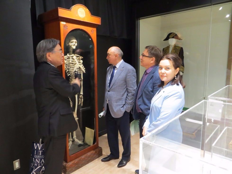 Rector Ilshat Gafurov's Meeting with President of Kanazawa University Yamazaki Koetsu