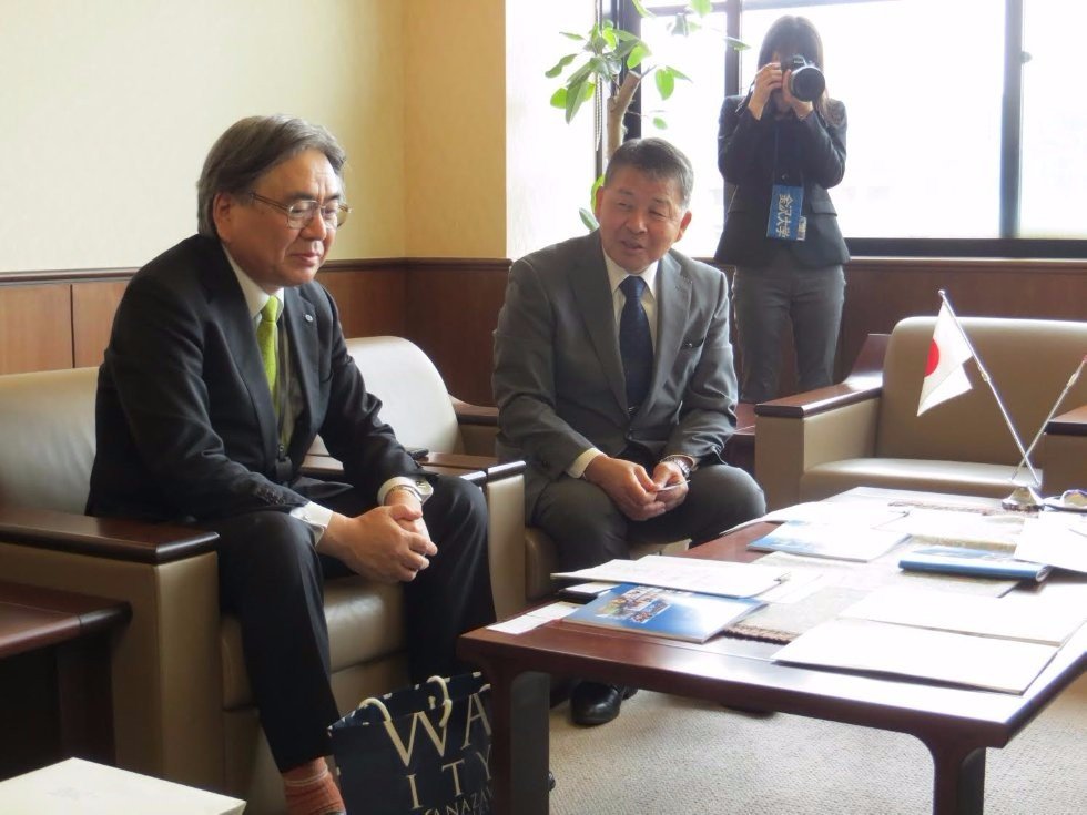 Rector Ilshat Gafurov's Meeting with President of Kanazawa University Yamazaki Koetsu