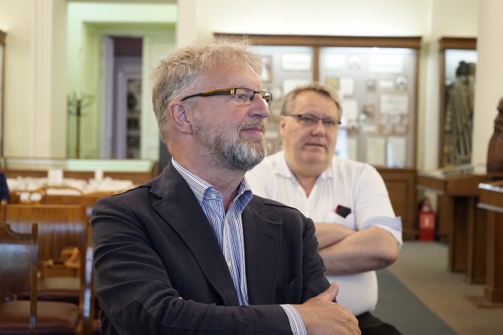 Visit by representative of University Museums and Collections Hugues Dreysse Visit by representative of University Museums and Collections Hugues Dreysse