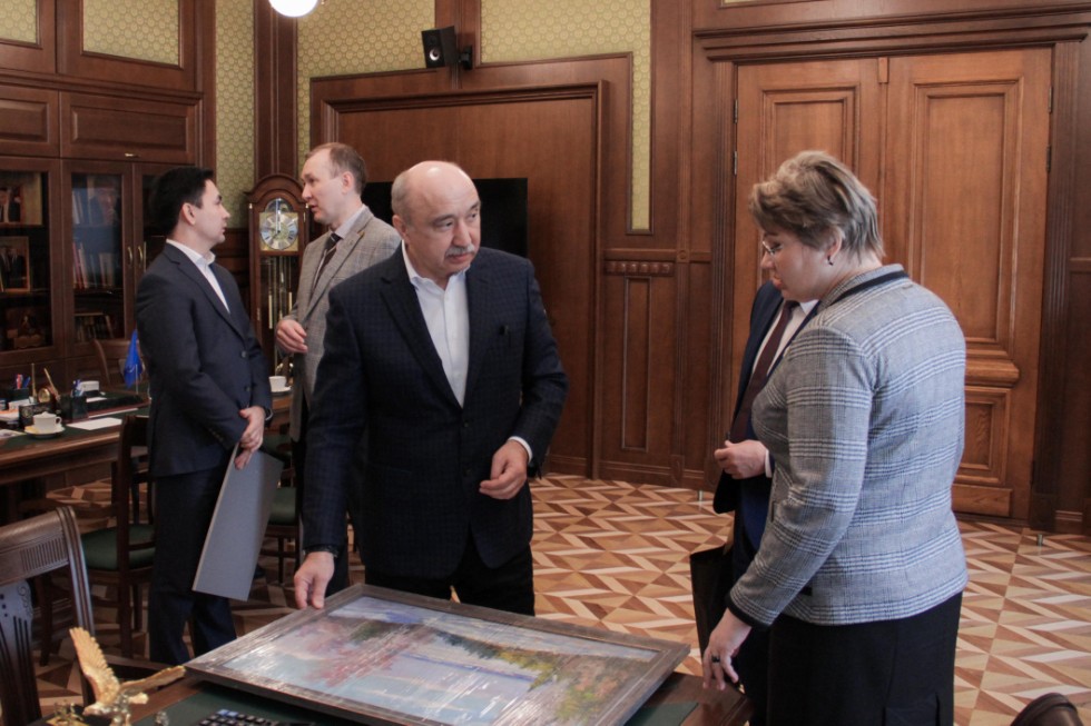 Meeting with leadership of Chuvash State Pedagogical University ,Chuvash Republic, Chuvash State Pedagogical University, Chuvashia, teacher education, network education