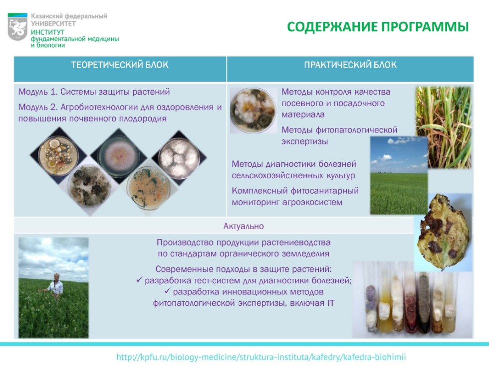 Программа повышения квалификации 'Современные агробиотехнологии' Программа повышения квалификации 'Современные агробиотехнологии'