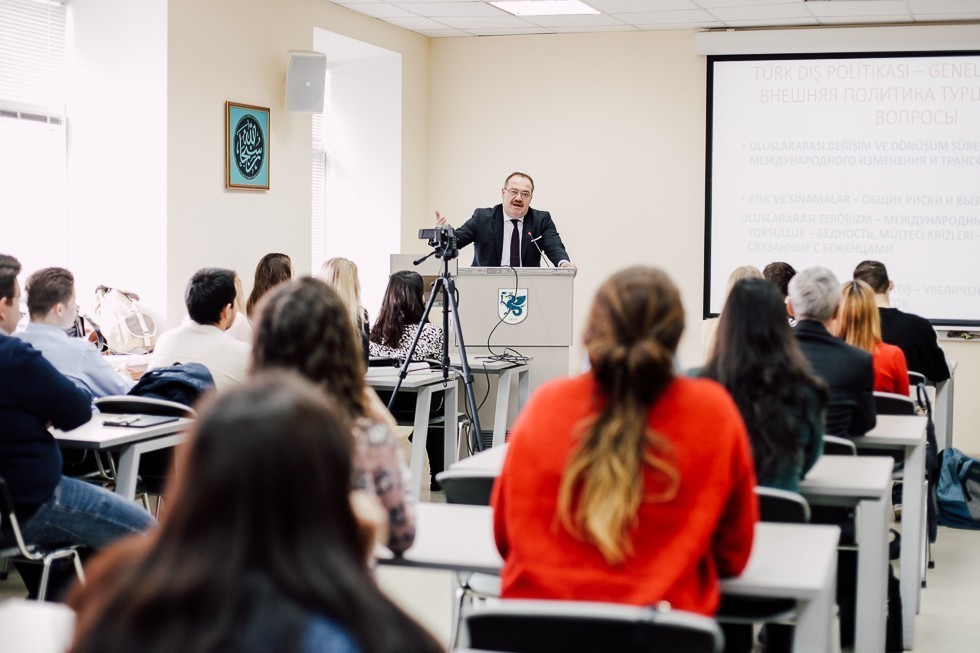Lecture given by Consul General of Turkey in Kazan Ahmet Sadık Doğan ,IIR, Consulate general of Turkey in Kazan