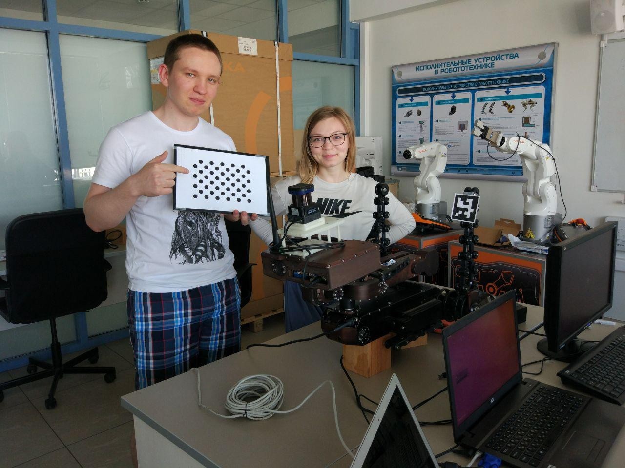 Laboratory of intelligent robotic systems won the support of Russian Foundation for Basic Research for the joint scientific project with the Indian Institute of Technology ,LIRS, ITIS, robotics, RFBR, grant, fiducial markers