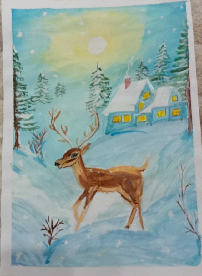 3 Динмухаметова Диля 13л Итоги конкурса детского рисунка