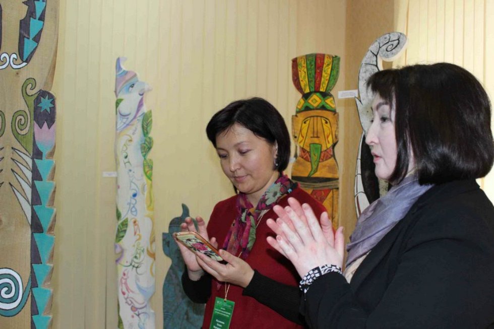 Сегодня в Елабужском институте КФУ состоялась презентация выставки работ участников всероссийского этно-арт-симпозиума 'Песнь о Шурале',посвященной 130 - летию со дня рождения татарского поэта Габдуллы Тукая Сегодня в Елабужском институте КФУ состоялась презентация выставки работ участников всероссийского этно-арт-симпозиума 'Песнь о Шурале',посвященной 130 - летию со дня рождения татарского поэта Габдуллы Тукая