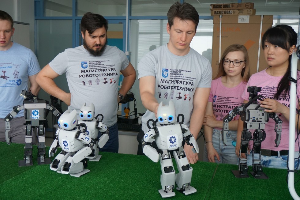 The first training match in robofootball will be held in Kazan Federal University ,LIRS, ITIS, the Institute of Engineering, robofootball