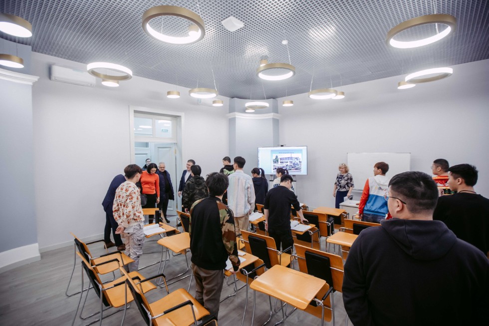 Tour of renovated facilities held by Rector Ilshat Gafurov