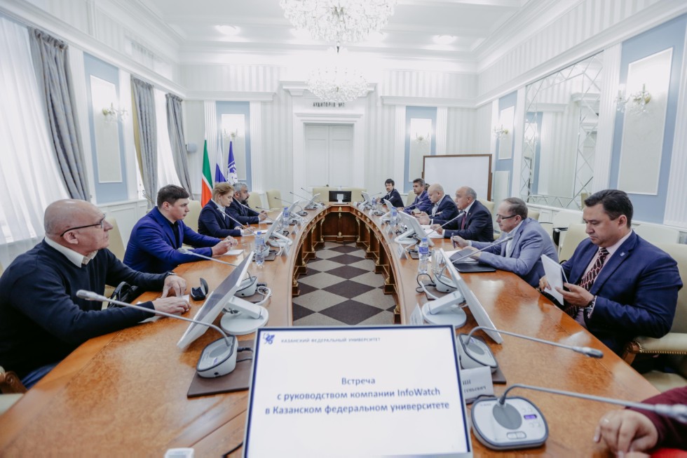 Rector Ilshat Gafurov's meeting with InfoWatch ,InfoWatch