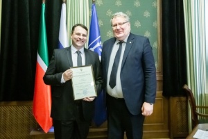 Evgeni Magid was awarded a certificate of honor by the Ministry of Science and Higher Education of the Russian Federation