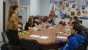 Французские школьники на языковых курсах по русскому языку как иностранному