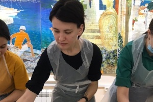 Студенты Елабужского института КФУ посетили мастер-класс по технике рисования на воде